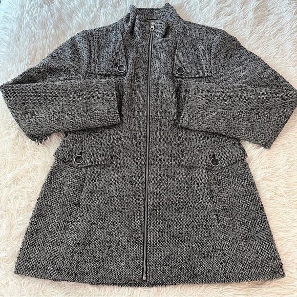 Nautica Black & Gray Tweed Jacket - Picture 9 of 15